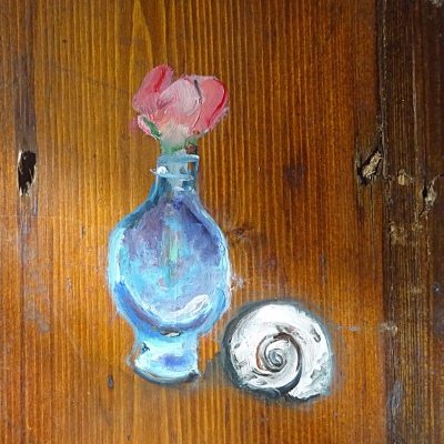 Katherine Tulloh - K910, Souvenir (rosebud, snail), 2019 · © Copyright 2023
