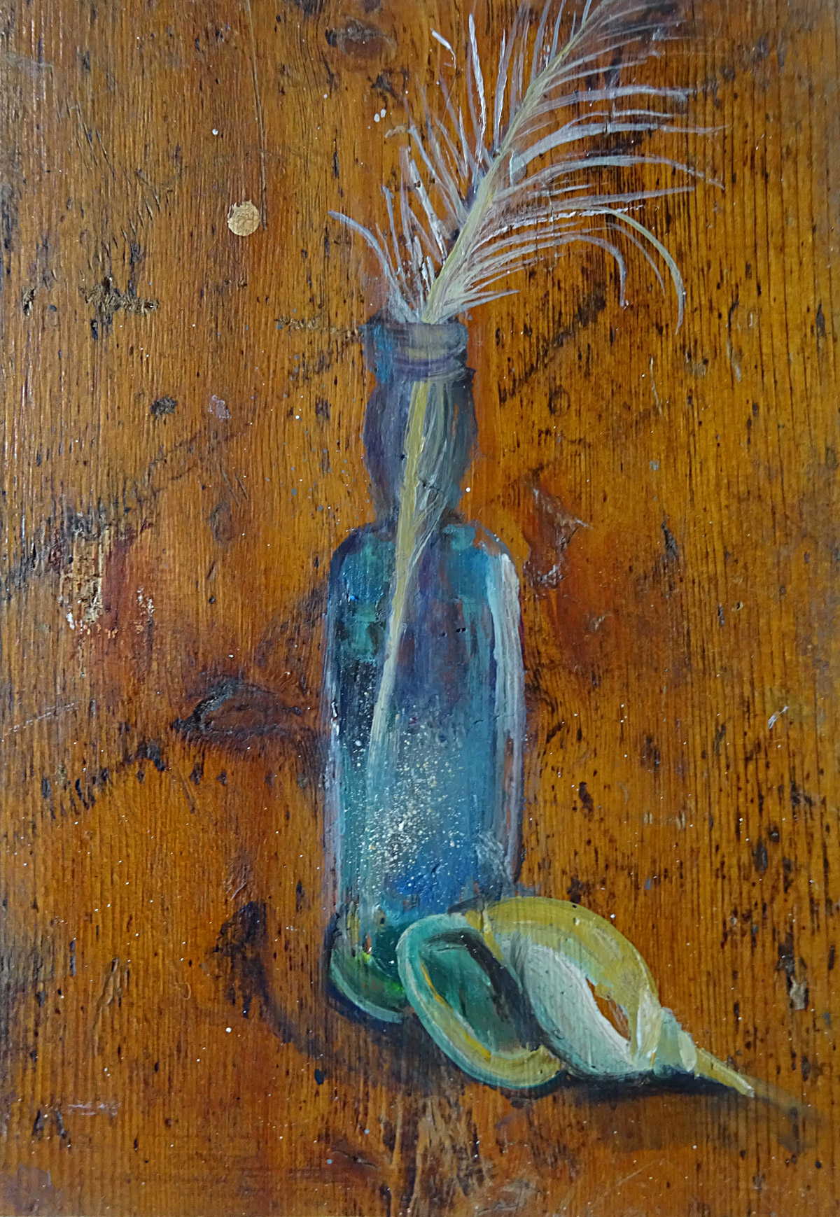 Katherine Tulloh - K924, Souvenir (feather, bond snail), 2019 · © Copyright 2023